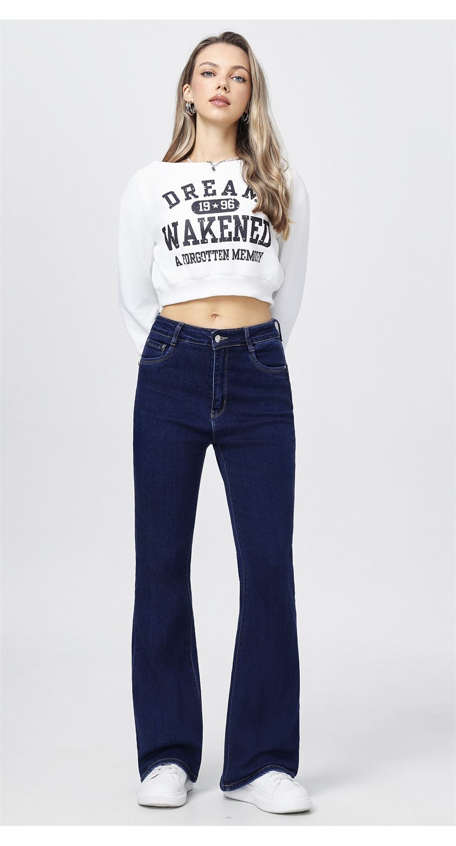 Flare dark denim