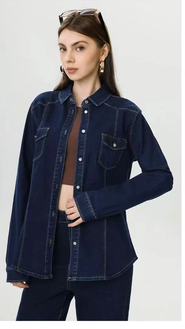 Dark denim shirt