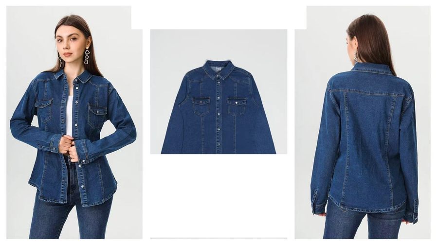Ref. 8297 - Denim Shirt Curvy